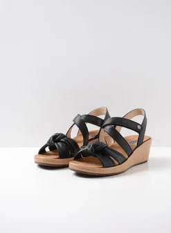 Wolky Sisal - zwart leer<DAMES Sandalen