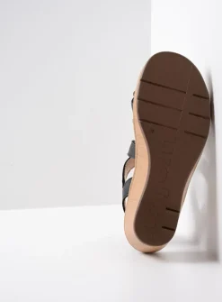Wolky Sisal - zwart leer<DAMES Sandalen