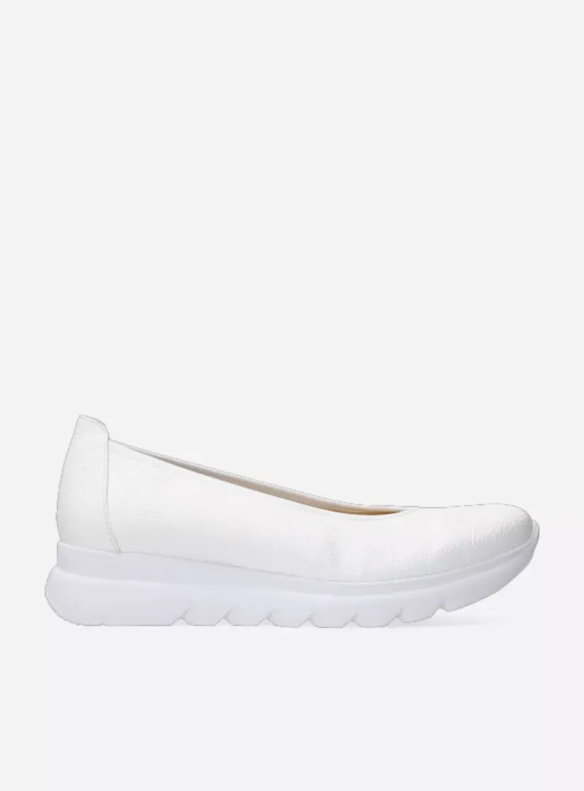 Wolky Snallerina F2F - wit biocare<DAMES Instappers