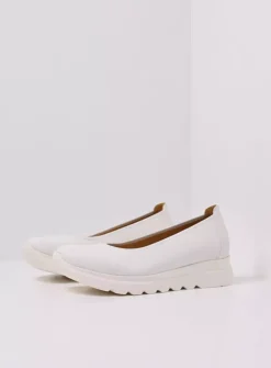 Wolky Snallerina F2F - wit biocare<DAMES Instappers