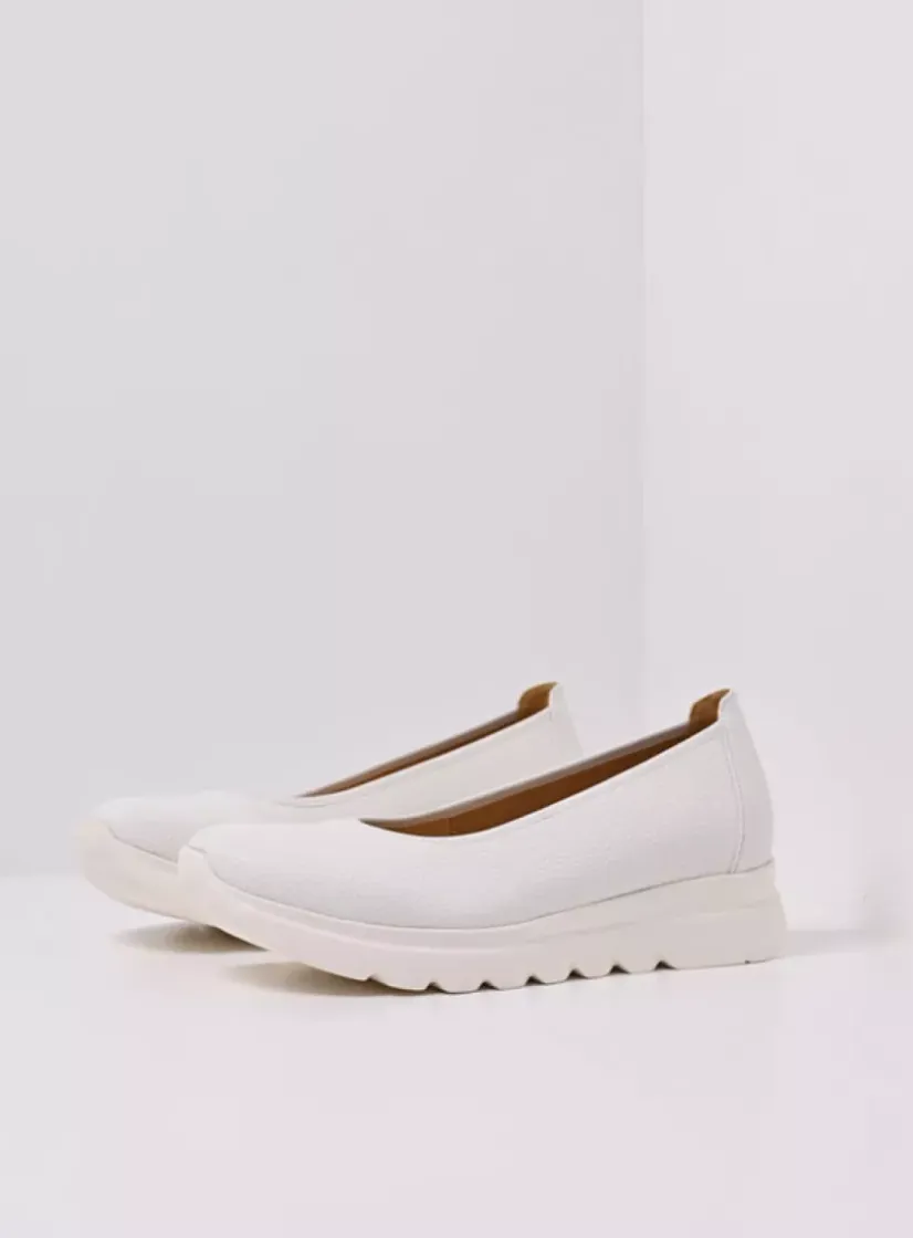 Wolky Snallerina F2F - wit biocare<DAMES Instappers