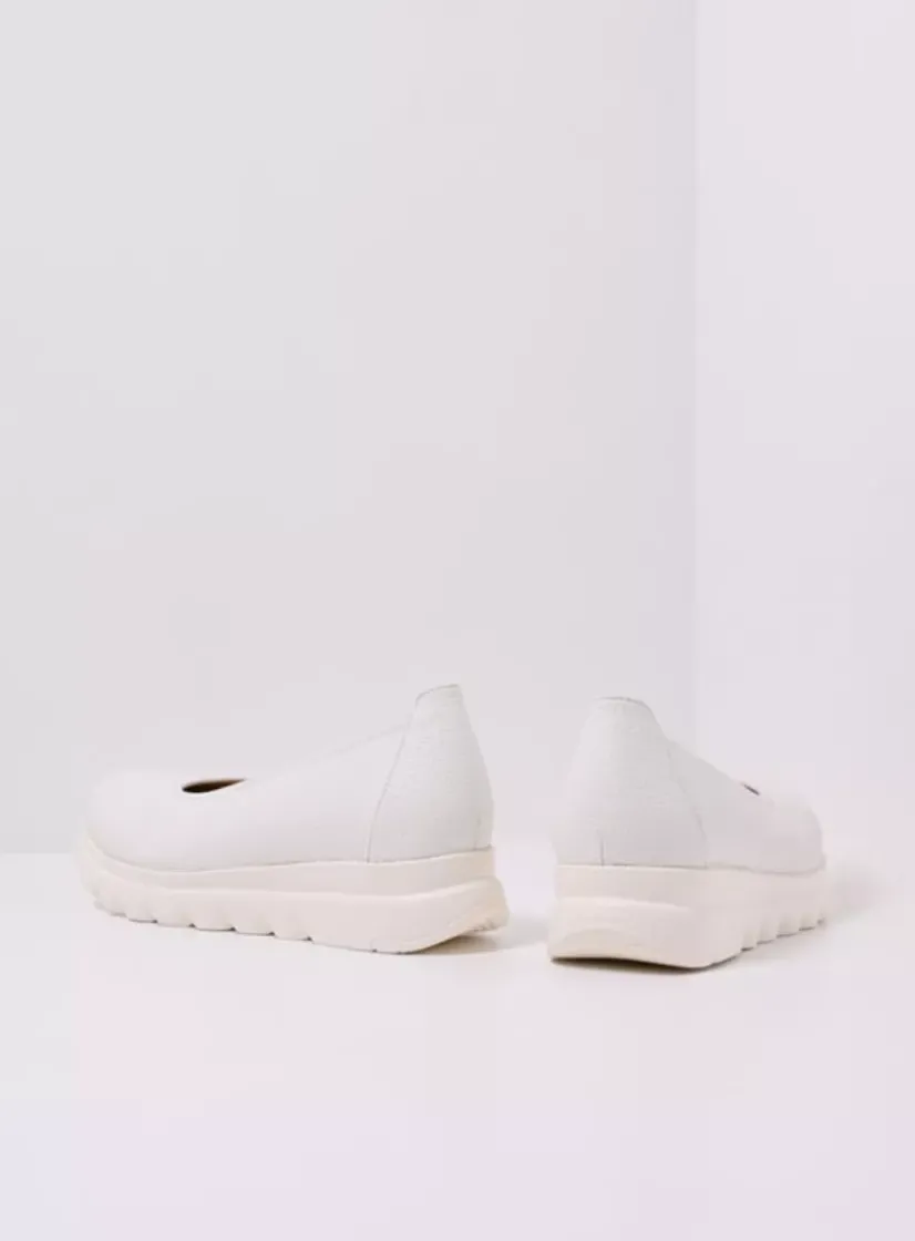 Wolky Snallerina F2F - wit biocare<DAMES Instappers