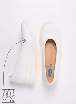 Wolky Snallerina F2F - wit biocare<DAMES Instappers