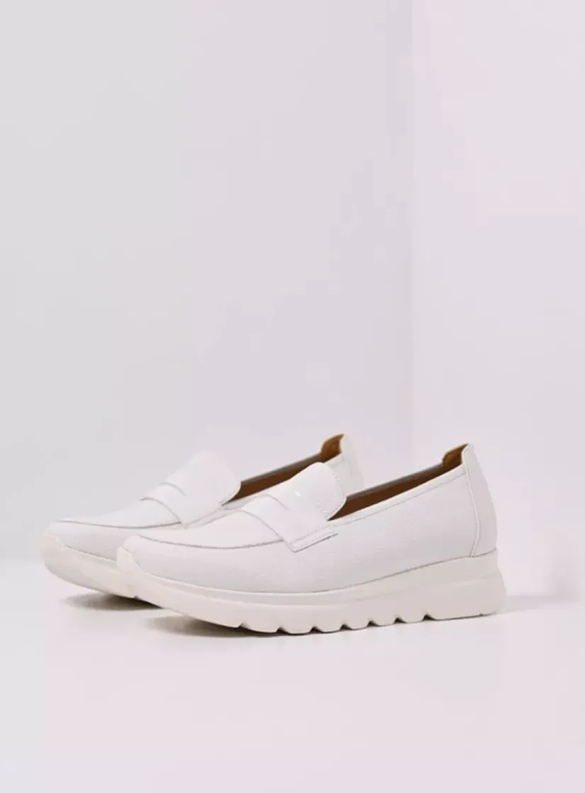 Wolky Snoafer F2F - wit biocare<DAMES Instappers