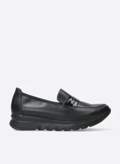 Wolky Snoafer F2F - zwart biocare<DAMES Instappers