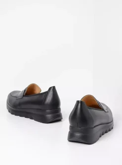 Wolky Snoafer F2F - zwart biocare<DAMES Instappers