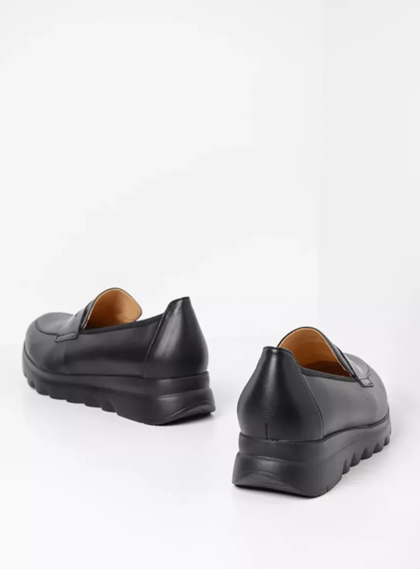 Wolky Snoafer F2F - zwart biocare<DAMES Instappers