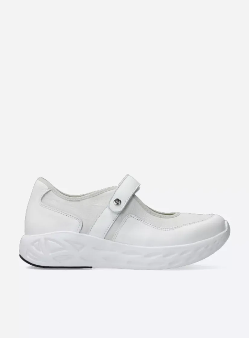 Wolky Spring S2F - wit/gebroken combi stretch<DAMES Wandelschoenen|Bandschoenen