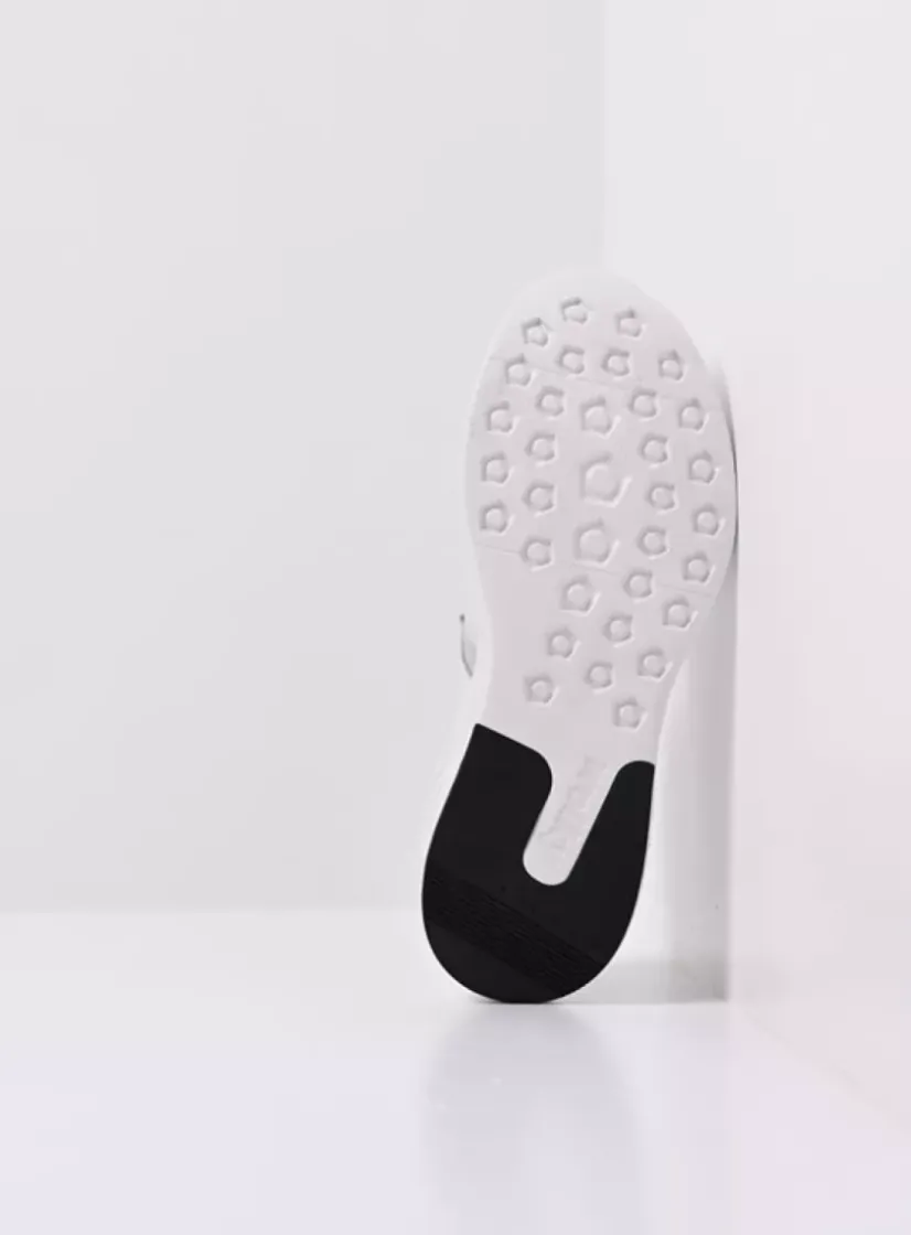 Wolky Spring S2F - wit/grijsgroen combi stretchleer<DAMES Wandelschoenen|Bandschoenen