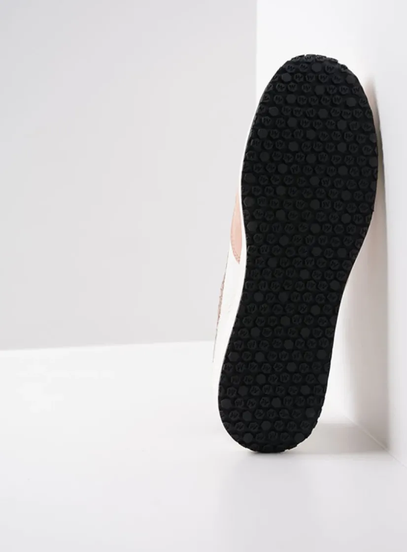 Wolky Sprint - gebroken wit/nude combi leer<DAMES Lage Veterschoenen|Sneakers