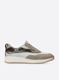 Wolky Sprint - safari combi leer<DAMES Lage Veterschoenen|Sneakers