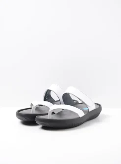 Wolky Tahiti - wit leer<DAMES Slippers