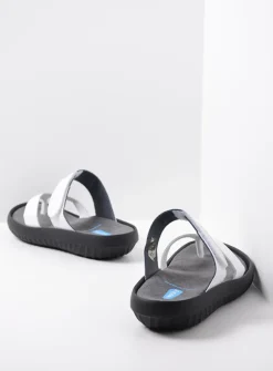 Wolky Tahiti - wit leer<DAMES Slippers