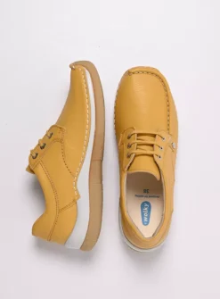 Wolky Taranta - amber leer<DAMES Lage Veterschoenen|Sneakers
