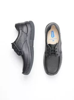 Wolky Taranta - zwart leer<DAMES Lage Veterschoenen|Sneakers