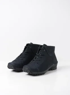 Wolky Teton - blauw nubuck<DAMES Hoge Veterschoenen|Herfst/Winter