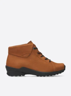 Wolky Teton - cognac nubuck<DAMES Hoge Veterschoenen|Herfst/Winter