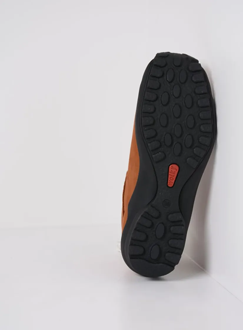 Wolky Teton - cognac nubuck<DAMES Hoge Veterschoenen|Herfst/Winter