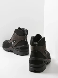 Wolky Traction WP - zwart nubuck<DAMES Hoge Veterschoenen|Wandelschoenen
