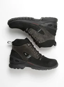 Wolky Traction WP - zwart nubuck<DAMES Hoge Veterschoenen|Wandelschoenen