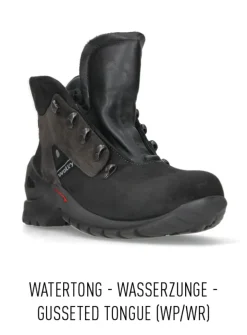 Wolky Traction WP - zwart nubuck<DAMES Hoge Veterschoenen|Wandelschoenen