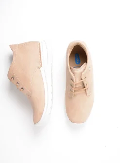Wolky Truth DB - beige nubuck<DAMES Hoge Veterschoenen|Wandelschoenen