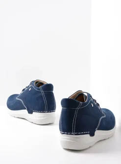Wolky Truth DB - denim nubuck<DAMES Hoge Veterschoenen|Wandelschoenen