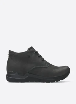 Wolky Truth HV - asfalt nubuck<DAMES Hoge Veterschoenen|Wandelschoenen