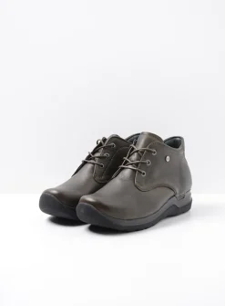 Wolky Truth HV - cactus leer<DAMES Hoge Veterschoenen|Wandelschoenen