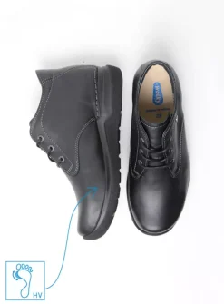 Wolky Truth HV - zwart leer<DAMES Hoge Veterschoenen|Wandelschoenen