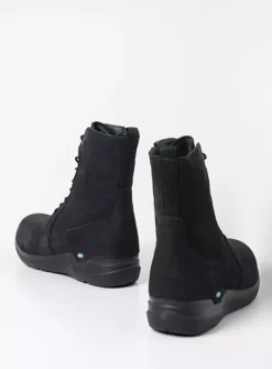 Wolky Viper - zwart nubuck<DAMES Hoge Veterschoenen|Veterlaarzen