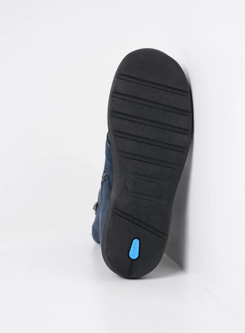 Wolky Viper HV - denim blauw nubuck<DAMES Hoge Veterschoenen|Veterlaarzen