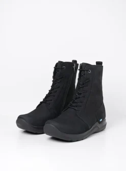 Wolky Viper HV - zwart nubuck<DAMES Hoge Veterschoenen|Veterlaarzen