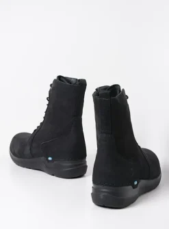 Wolky Viper HV - zwart nubuck<DAMES Hoge Veterschoenen|Veterlaarzen