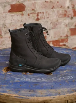 Wolky Viper HV - zwart nubuck<DAMES Hoge Veterschoenen|Veterlaarzen