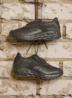 Wolky Vitality S2F - zwart combi stretchleer<DAMES Lage Veterschoenen|Wandelschoenen