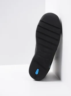 Wolky Why - blauw nubuck<DAMES Hoge Veterschoenen|Wandelschoenen