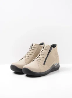 Wolky Why - safari nubuck<DAMES Hoge Veterschoenen|Herfst/Winter