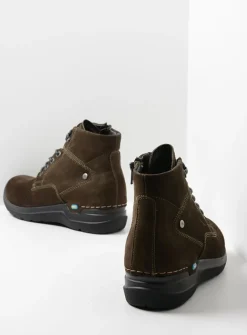 Wolky Whynot - cactus nubuck<DAMES Hoge Veterschoenen|Wandelschoenen
