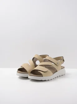 Wolky Yard - beige nubuck<DAMES Sandalen