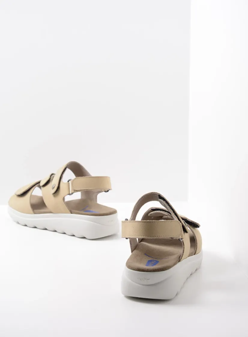 Wolky Yard - beige nubuck<DAMES Sandalen