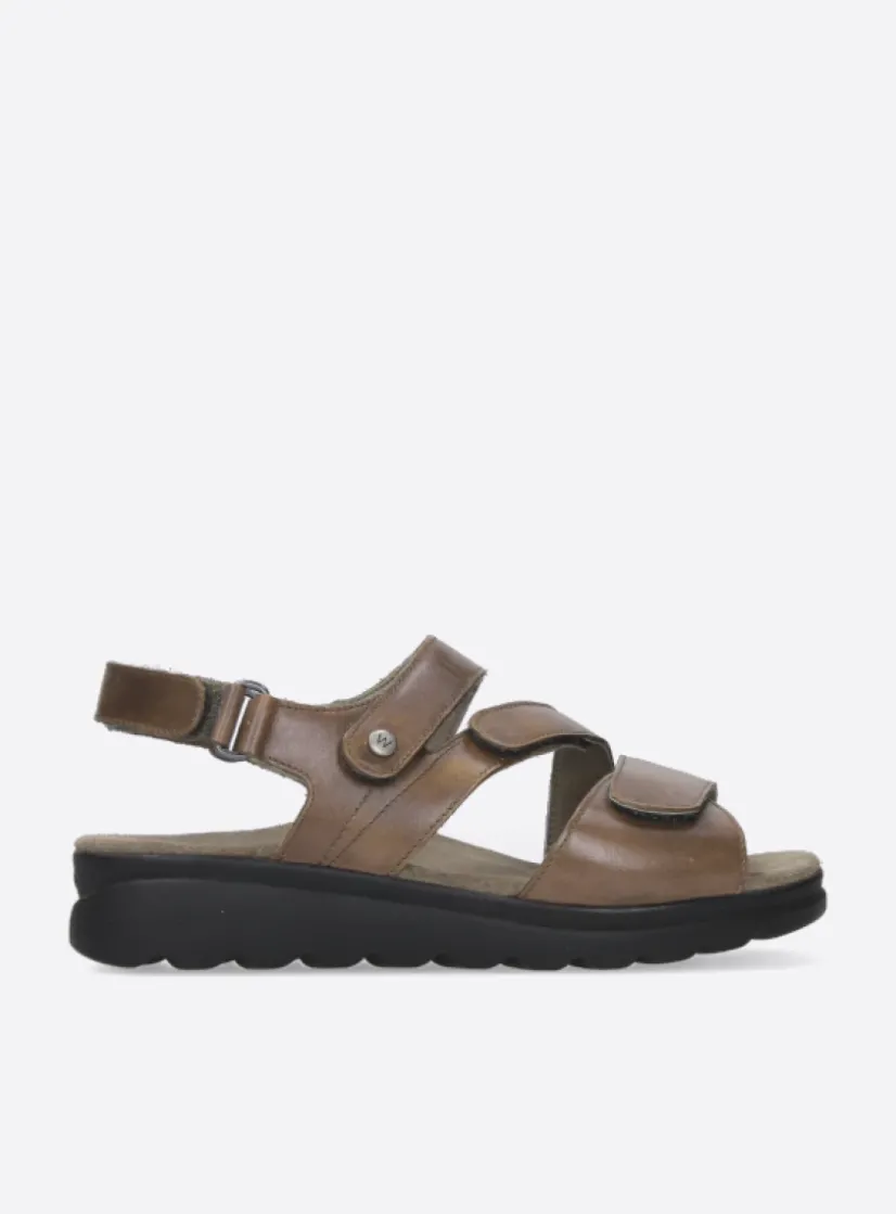 Wolky Yard - cognac leer<DAMES Sandalen