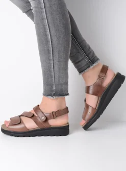 Wolky Yard - cognac leer<DAMES Sandalen