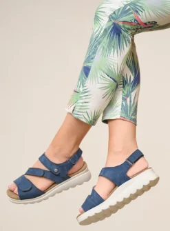 Wolky Yard - denim nubuck<DAMES Sandalen