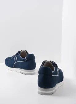 Wolky Yell XW - denim nubuck<DAMES Sneakers|Lage Veterschoenen