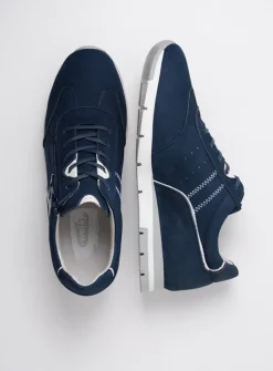 Wolky Yell XW - denim nubuck<DAMES Sneakers|Lage Veterschoenen