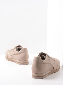 Wolky Yell XW - safari nubuck<DAMES Lage Veterschoenen|Sneakers