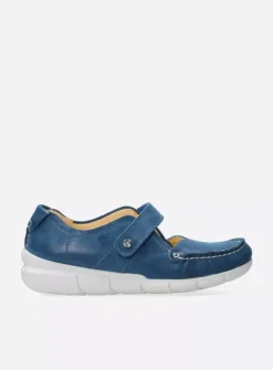 Wolky Yukon - blauw effectleer<DAMES Bandschoenen