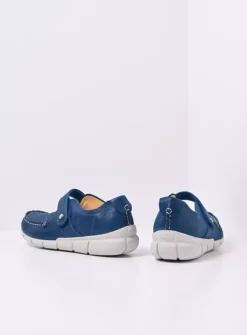Wolky Yukon - blauw effectleer<DAMES Bandschoenen