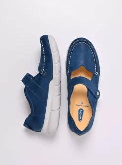 Wolky Yukon - blauw effectleer<DAMES Bandschoenen